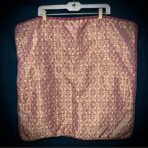 Croscill Home Luxe Euro Pillow Sham 26x26 – Burgundy Gold Jacquard – Set of 3